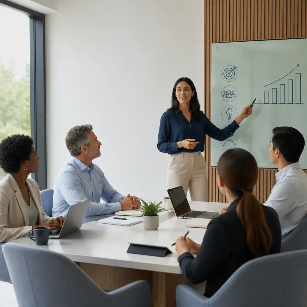 Mentor i poduzetnik na sastanku – BossKhubGrowth